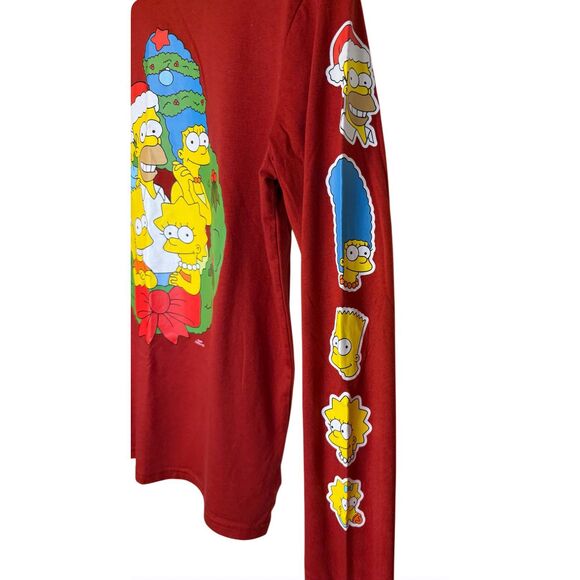 Simpsons Christmas Long Sleeve Tee Shirt Sz. S Holidays - Picture 3 of 5